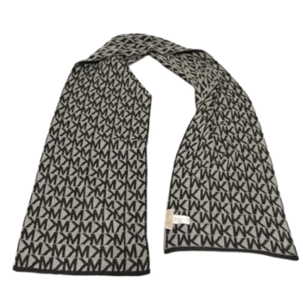 Michael Kors Womens Logo Acrylic Scarf One Size